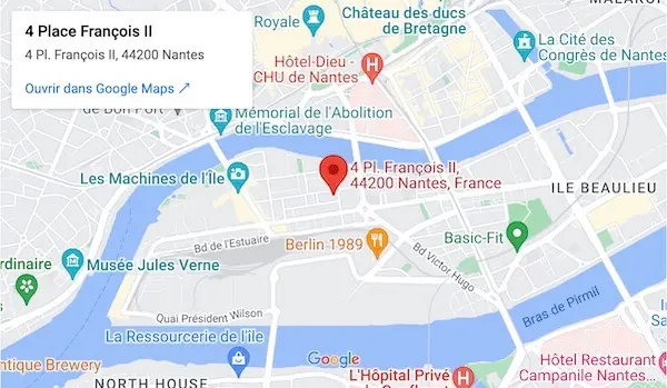 Lovitech à Nantes sur Google Maps